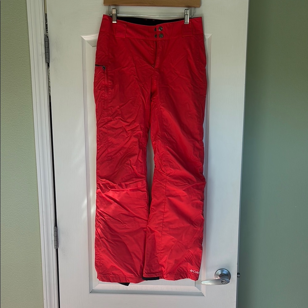 Columbia Women's Red-ish Pink Insulated Snow Pants